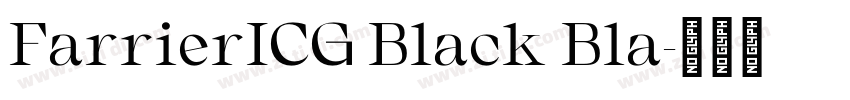FarrierICG Black Bla字体转换